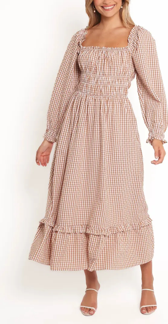 Petal & Pup Torrie Shirred Long Sleeve Maxi Dress | Nordstrom | Nordstrom