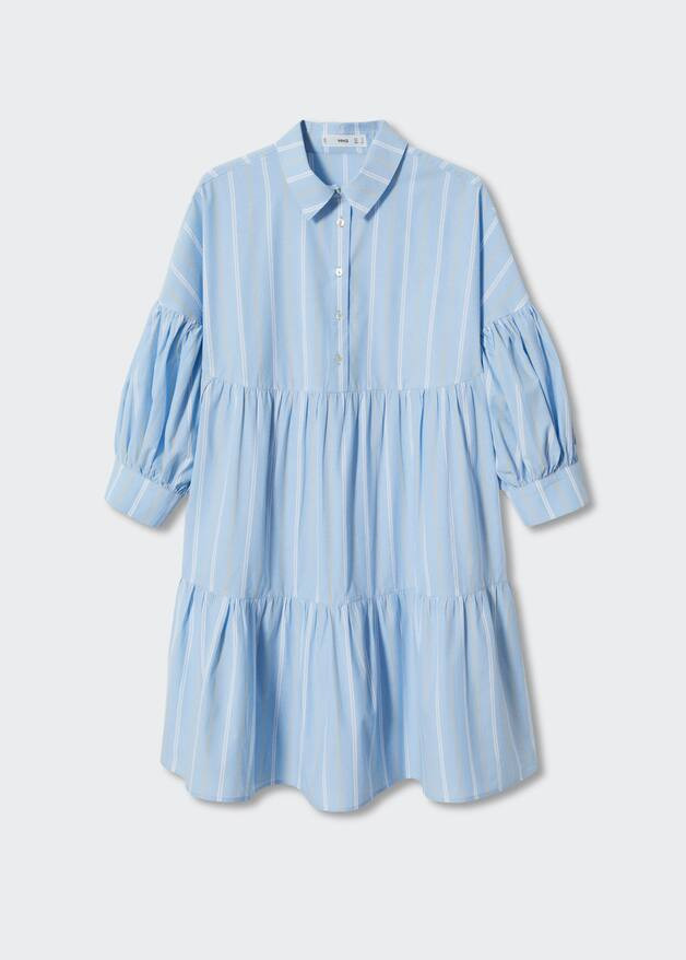 Striped cotton dress | MANGO (US)