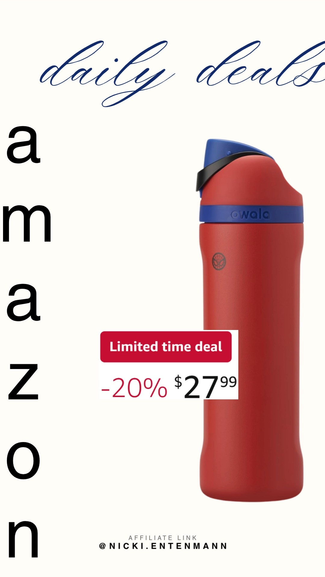 Stay hydrated in style with Owala Marvel FreeSip Stainless Steel Water Bottle 24 oz Spiderman. Functional design meets superhero flair, making everyday sipping fun and practical for fans of all ages. #owala #marvel #freesip #waterbottle #spiderman #hydration #fitnessgear #everydaystyle #shoppinghaul #modernliving 🕷️🥤✨ 

 #LTKActive #LTKSaleAlert #LTKKids