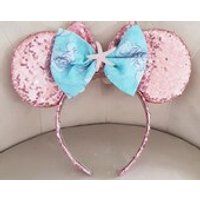 Disney Little mermaid princess Ariel pink shell Minnie mickey Disney Ears Headband Disneyland holida | Etsy (US)