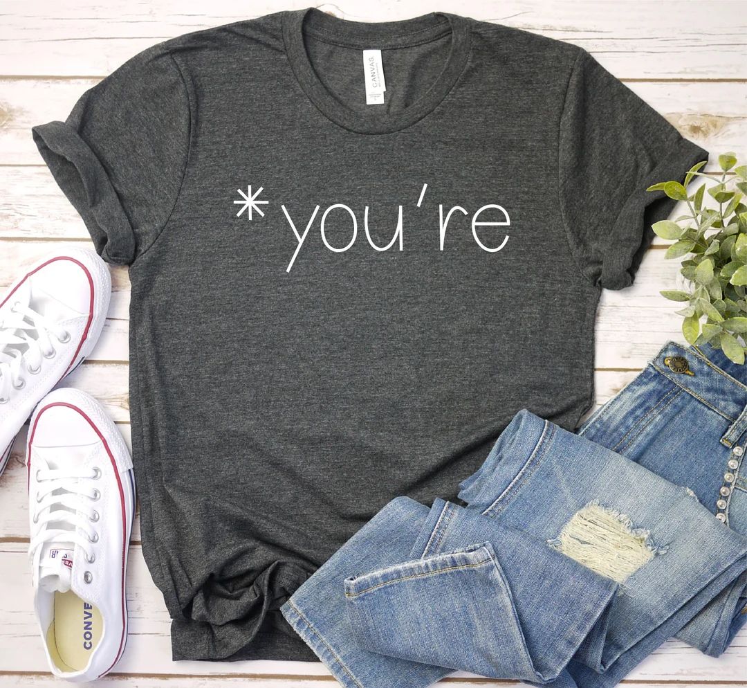 You're T-Shirt, Literary Gifts, Librarian Shirts, Funny English Shirts, Gift for her, Premium Gif... | Etsy (US)