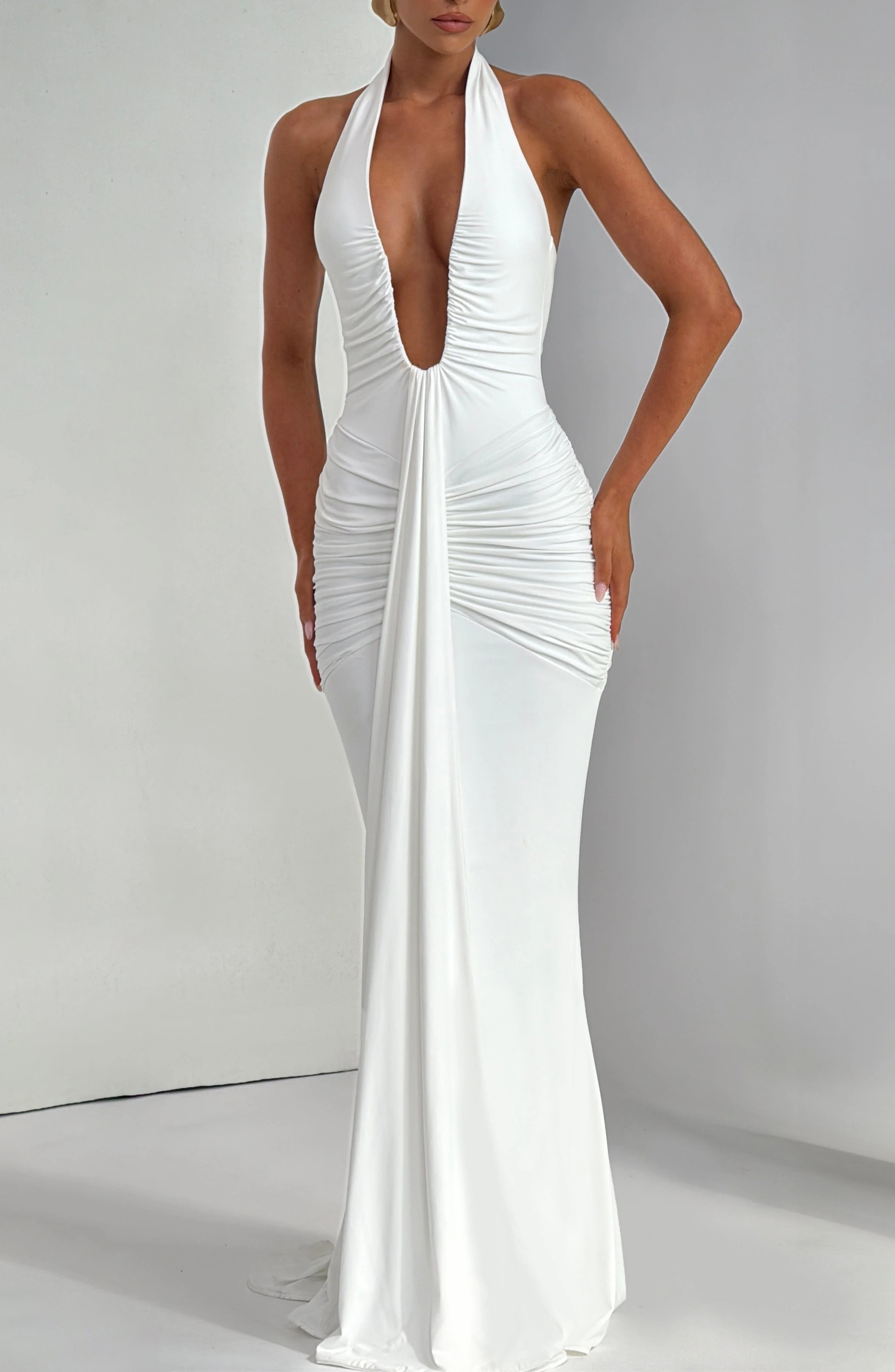 Rosetta Maxi Dress - White | Babyboo (global)