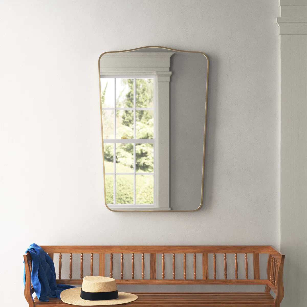 Bellona Aluminum Arch Wall Mirror | Wayfair North America