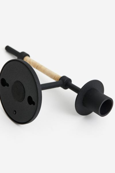 Metal and Rattan Sconce - Black - Home All | H&M US | H&M (US + CA)