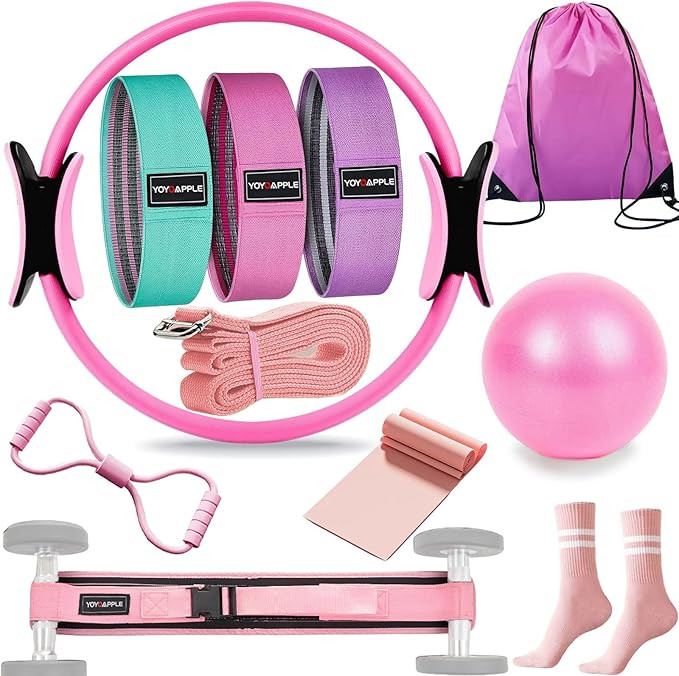at Home Pilates Essentials Kit for Women,11pcs Pilates Kit for Home Workouts Women,Pilates Kit fo... | Amazon (US)