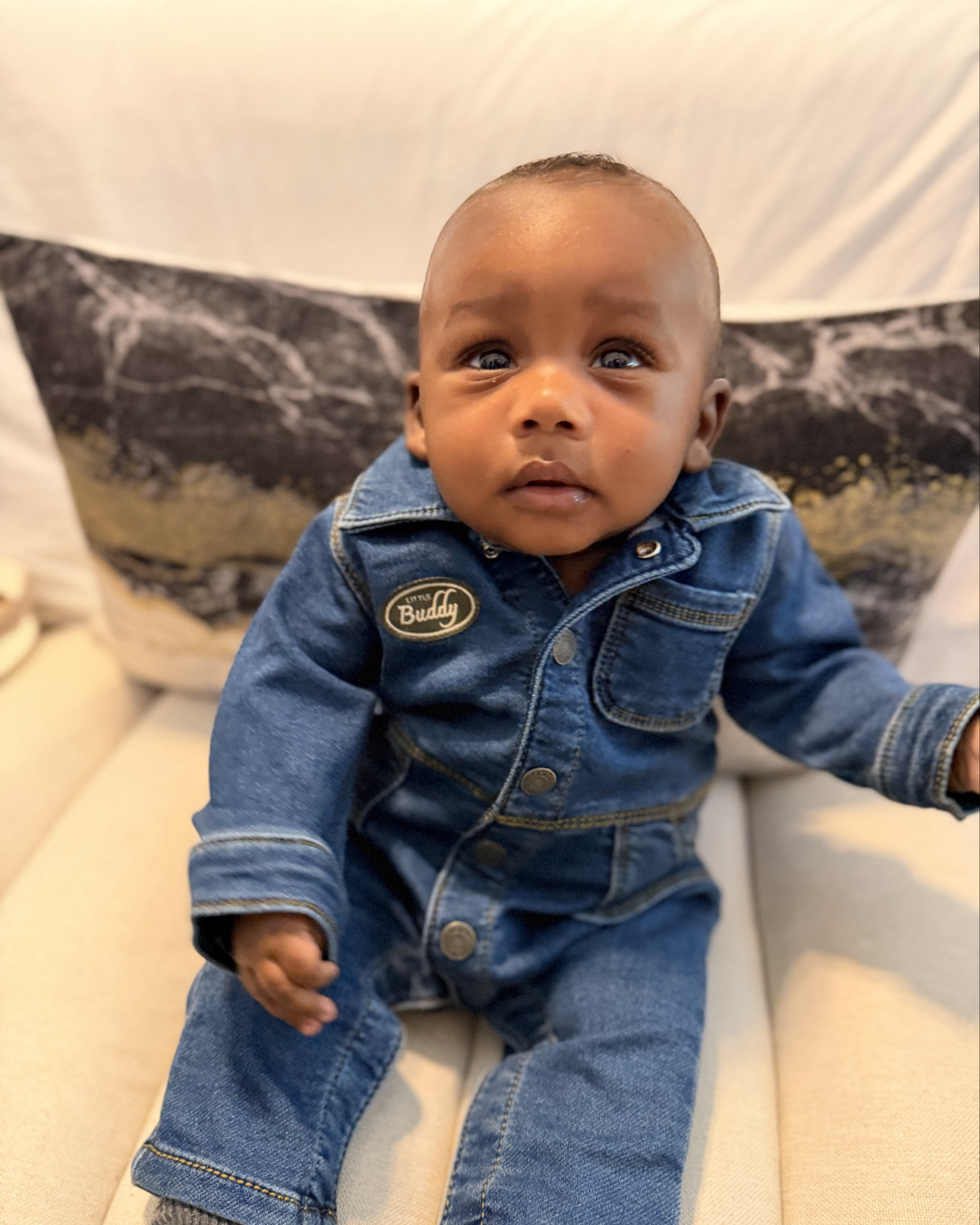 Fresh fit check for my baby boy in his utility jumpsuit (6 months).

#LTKKids #LTKootd
