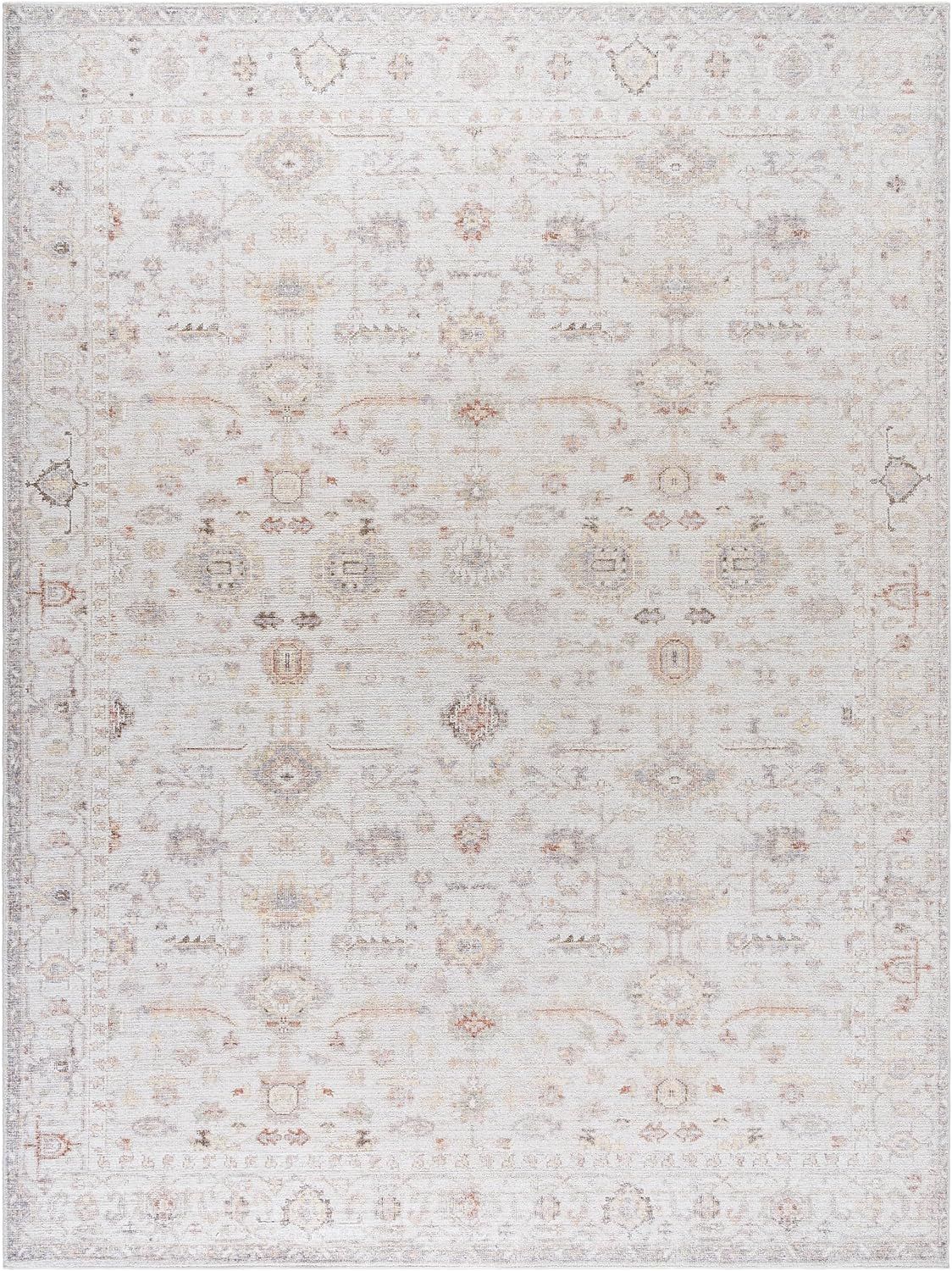 Surya Our PNW Home X Spokane Updated Traditional Area Rug, 9'1" x 12', Off-White | Amazon (US)