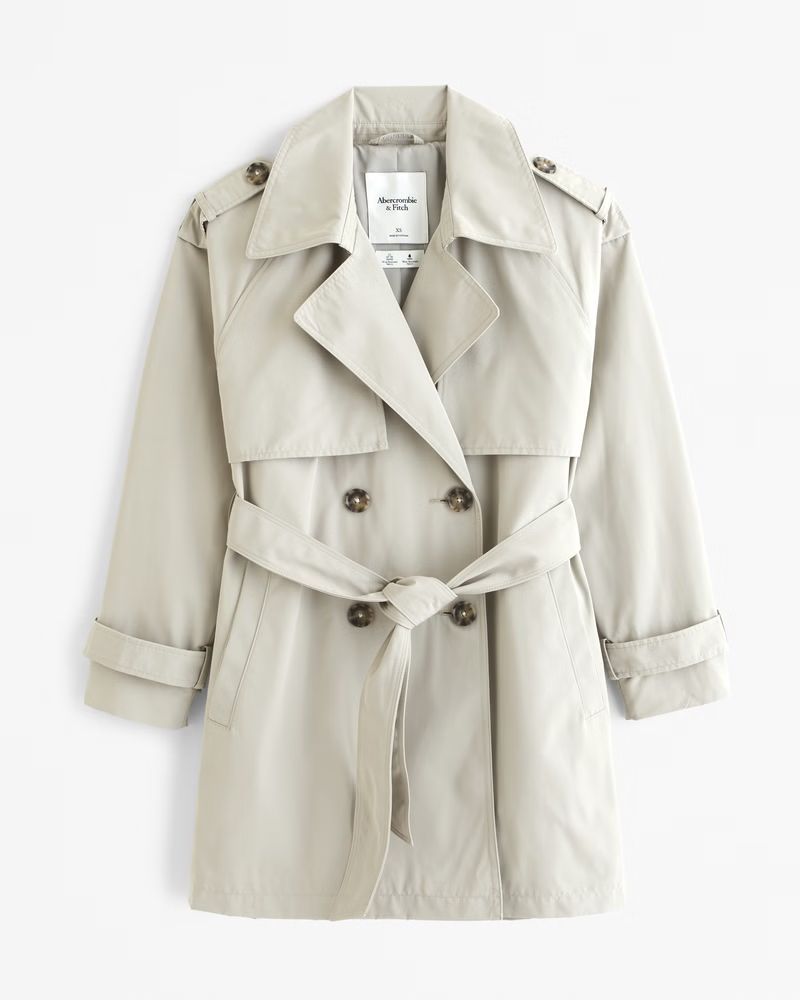 Mid Trench Coat | Abercrombie & Fitch (US)