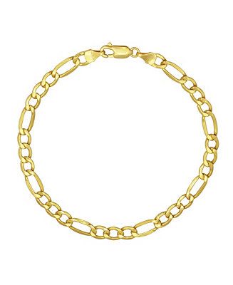 Figaro Link 8.5" Bracelet (4.93mm) in 18k Gold | Macys (US)
