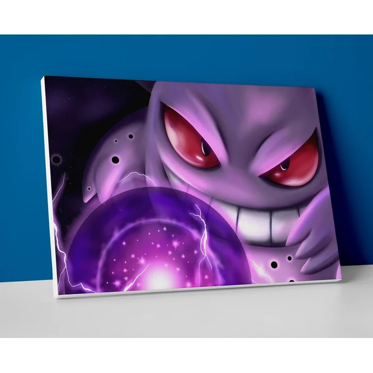 Pokemon Gengar Poster or Wrapped Canvas | Walmart (US)