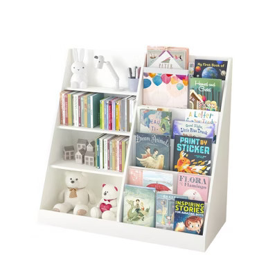 TopComfy Decorative Bookshelf Kids Bookshelf with Toy Organizer for Early Learning Spaces, White, 34.65"*15.75"*33.47" | Target