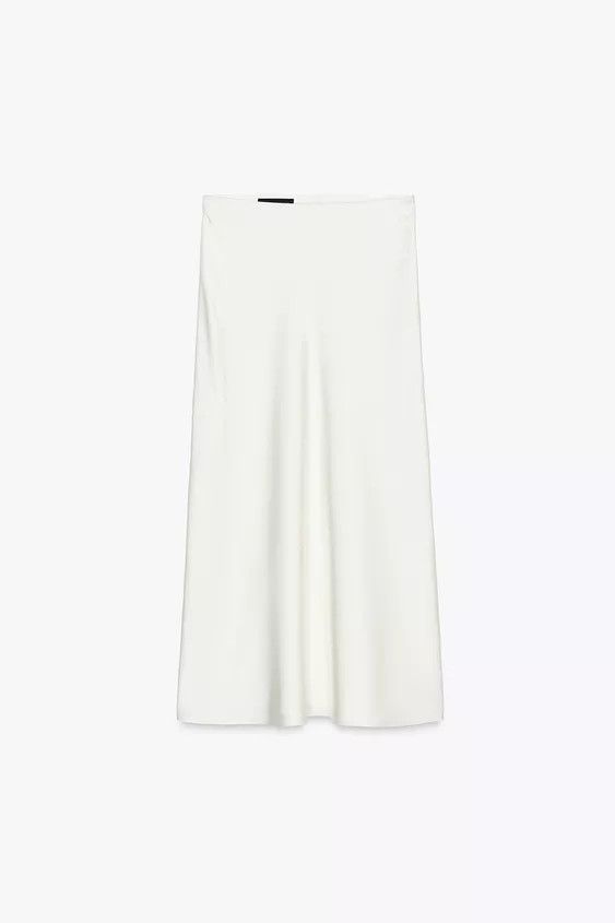 SATIN MIDI SKIRT | Zara UK