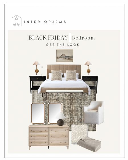 All on sale, Black Friday bedroom furniture and decor, table lamp, large mirror, accebt chair, upholstered bed, nightstand, sconce, Etsy art, wayfair, mcgee and co

#LTKhome #LTKsalealert #LTKCyberweek