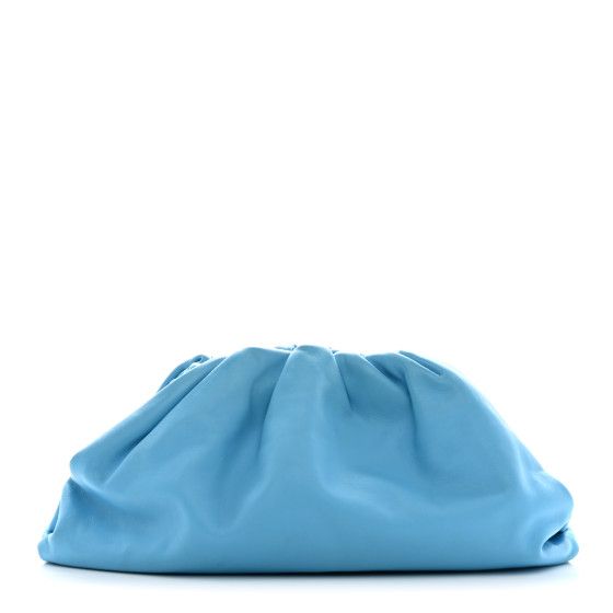 Smooth Butter Calf The Pouch Oversized Clutch Sky Blue | FASHIONPHILE (US)