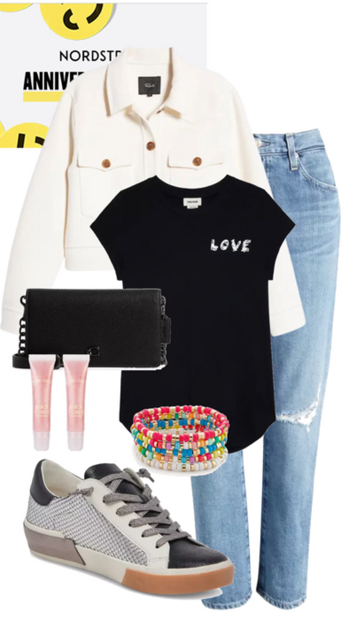 I think that this rails jacket from the Nordstrom sale is so cute and super versatile. Dress it up or down. I’ve paired it with AG jeans and some other causal pieces and I love these dolce vita sneakers and colorful bracelets 

#LTKsalealert #LTKstyletip #LTKxNSale