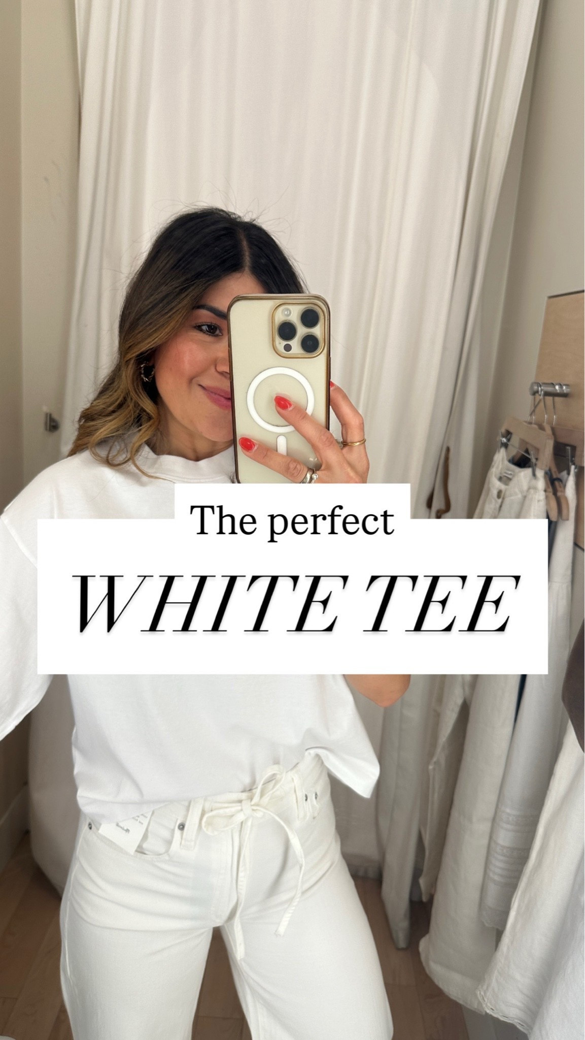 Take 25% off this tee! It’s the best one! Looks so chic and feels so soft! The fit is perfection! It runs tts, order your regular size. 
Tee size xs

#LTKootd #LTKSaleAlert #LTKSeasonal