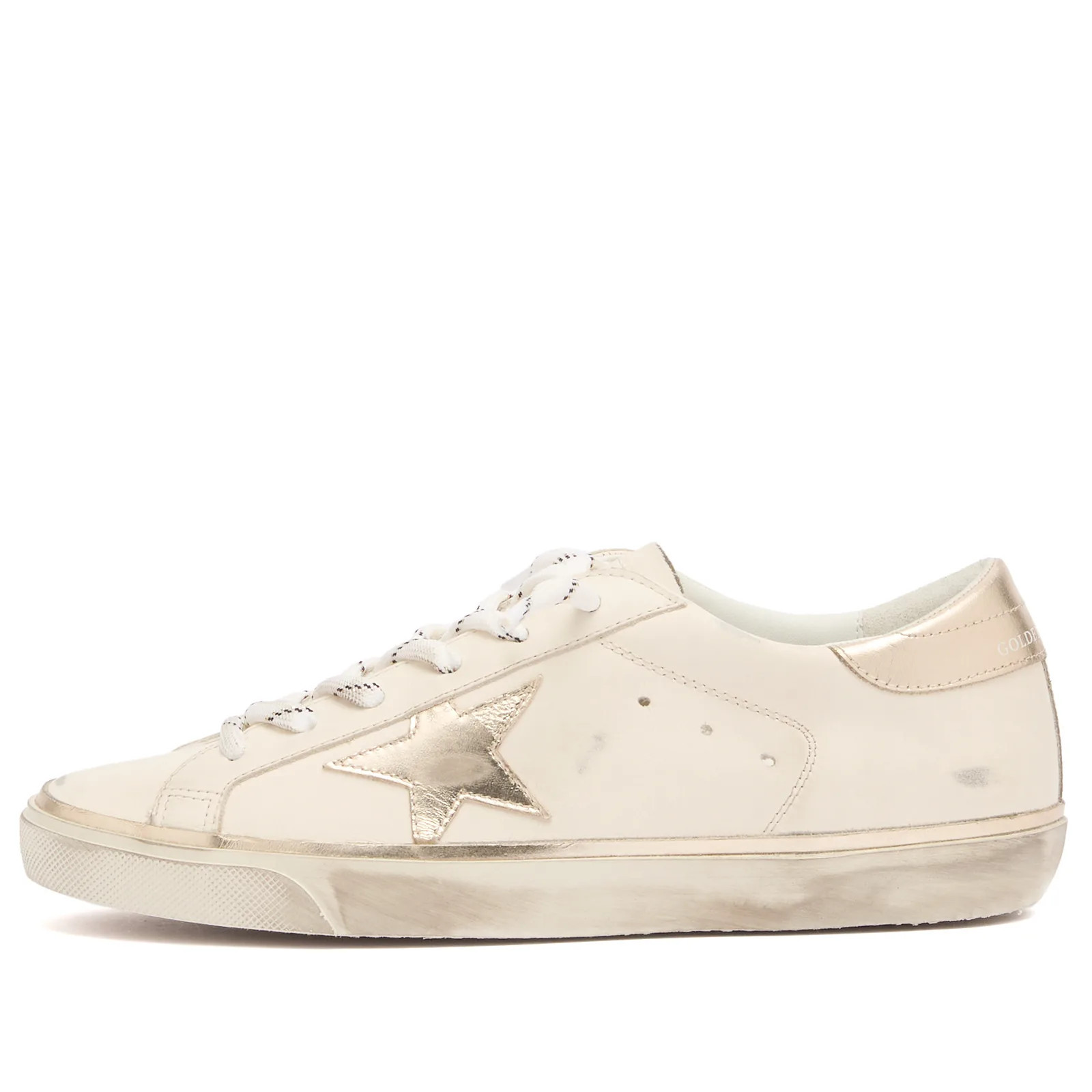Golden Goose Women's Super Star Sneaker in Optic White/Platinum, Size EU 36 | END. Clothing