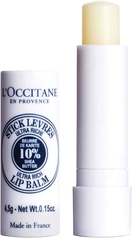 L'OCCITANE Ultra-Rich 10% Shea Butter Nourishing Lip Balm Stick: Moisturize Dry Lips, Twist Up, S... | Amazon (US)