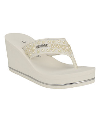Women's Silus Embellished Platform Wedge Sandals | Macy's