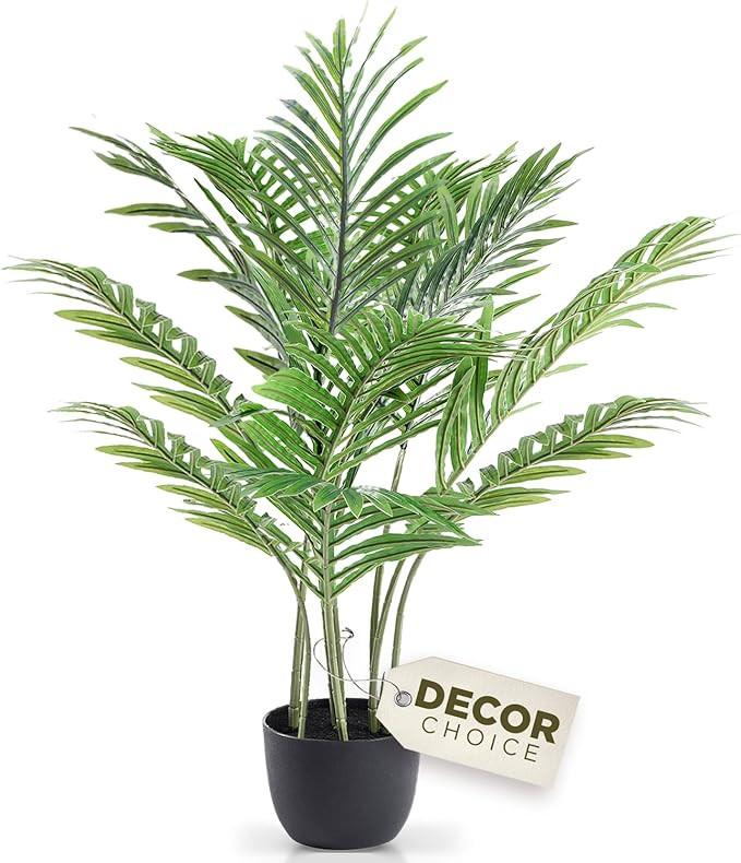 Areca Artificial Palm Tree, Artificial Plants for Home Decor Indoor, Fake Plants for Living Room ... | Amazon (US)