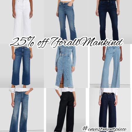 From crops to wide leg, a must have denim dress and barrels- get 25% off must have jeans @7forallmankind with code 7FAM25 #investmentpiece 

#LTKSeasonal #LTKstyletip #LTKsalealert