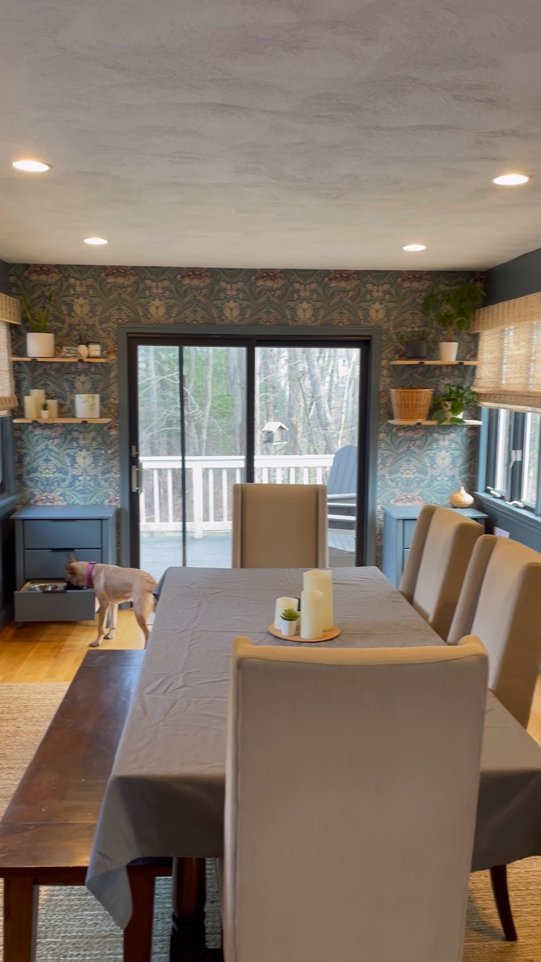 Budget friendly dining room makeover in just a few simple steps:
Paint, wallpaper, furniture flip, and storage! 
#ltkfind #diningroom


#LTKhome #LTKFind