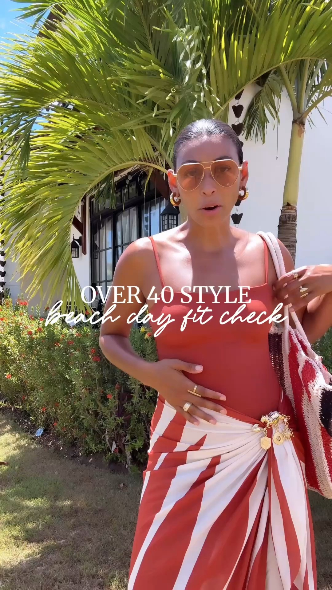 Over 40 Style beach day fit check✨

#LTKOver40 #LTKSwim #LTKTravel