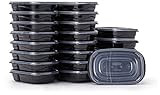 Rubbermaid TakeAlongs Food Storage Divided Base, 3.7 Cup, Set of 22 (44 Pieces Total) | Meal Prep Co | Amazon (US)