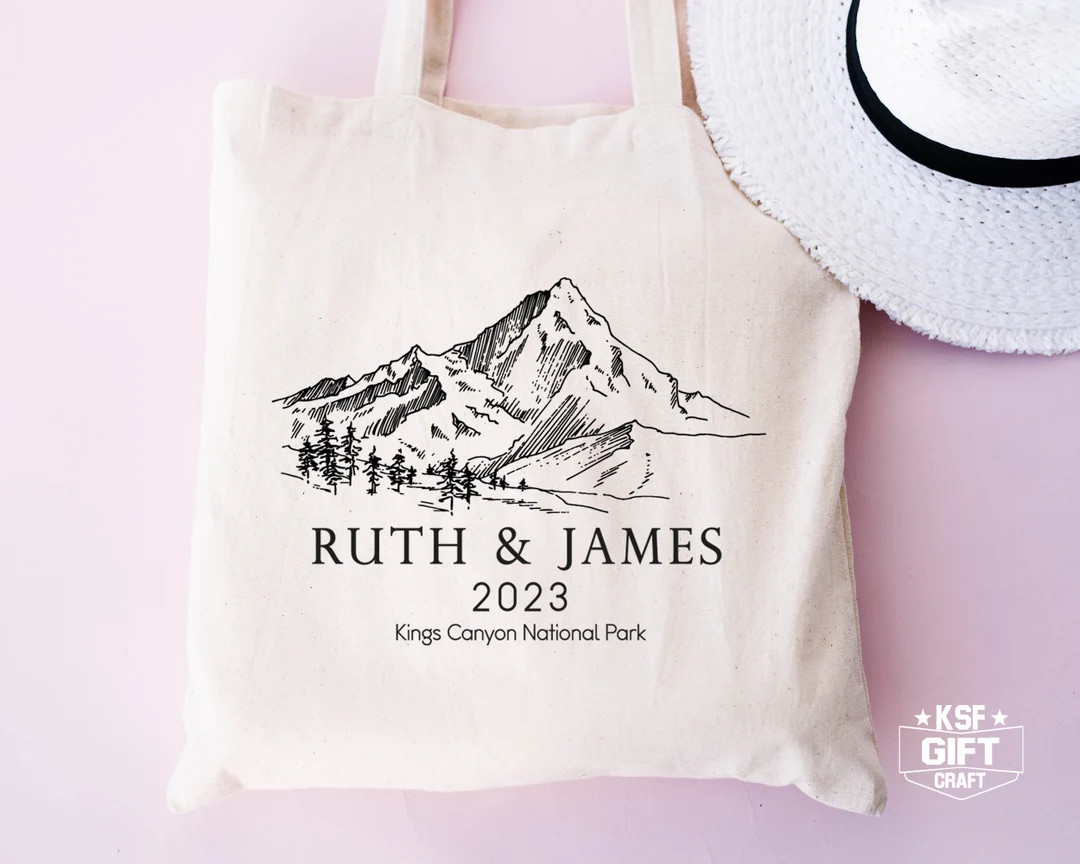 Welcome Tote Bag, Park Wedding Totes, Wedding Favors Totes, Destination Tote Bag, Camp Wedding To... | Etsy (US)
