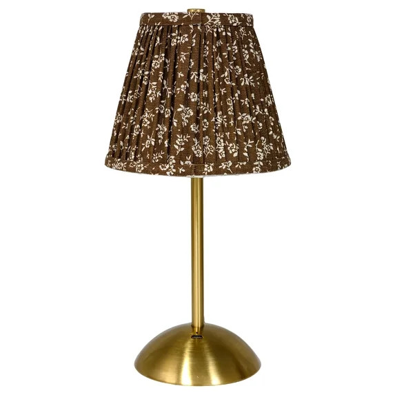Home Decor Collection Sterling & Noble Home Brown Floral Rechargeable Table Lamp | Walmart (US)