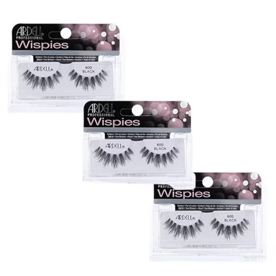 Ardell Professional Wispies Lashes - Black - 600 #52608 (3 Pack) | Target
