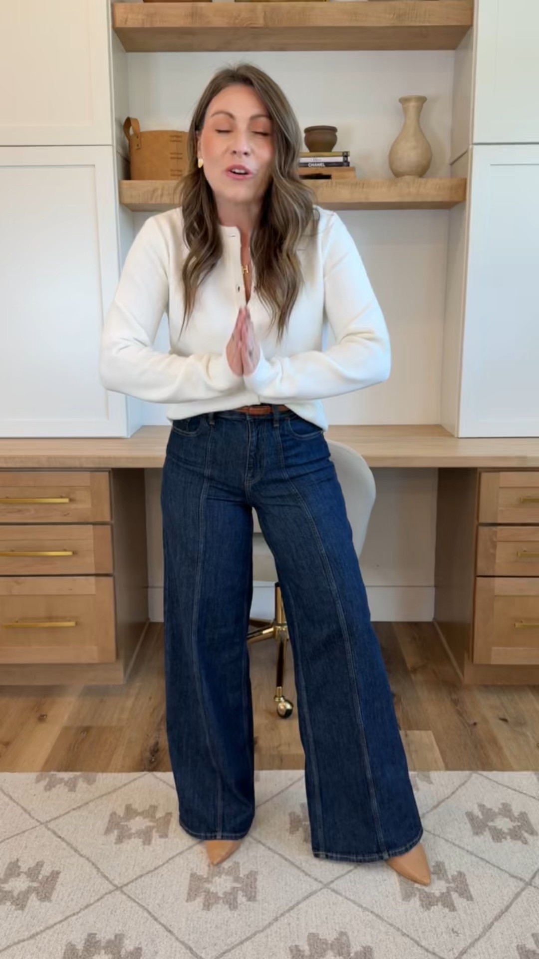 Amazon cardigan with gold button details! Great to wear to the office and perfect for teachers too! Such a good staple piece! 

#LTKStyleTip #LTKWorkwear #LTKFindsUnder50