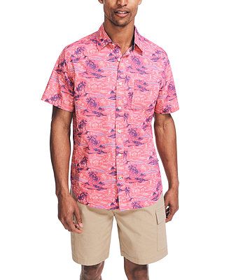 Men's Classic-Fit Island-Print Shirt | Macys (US)