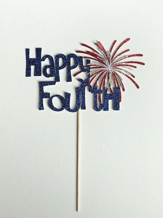 Fourth of July Cake Topper | Etsy (US)