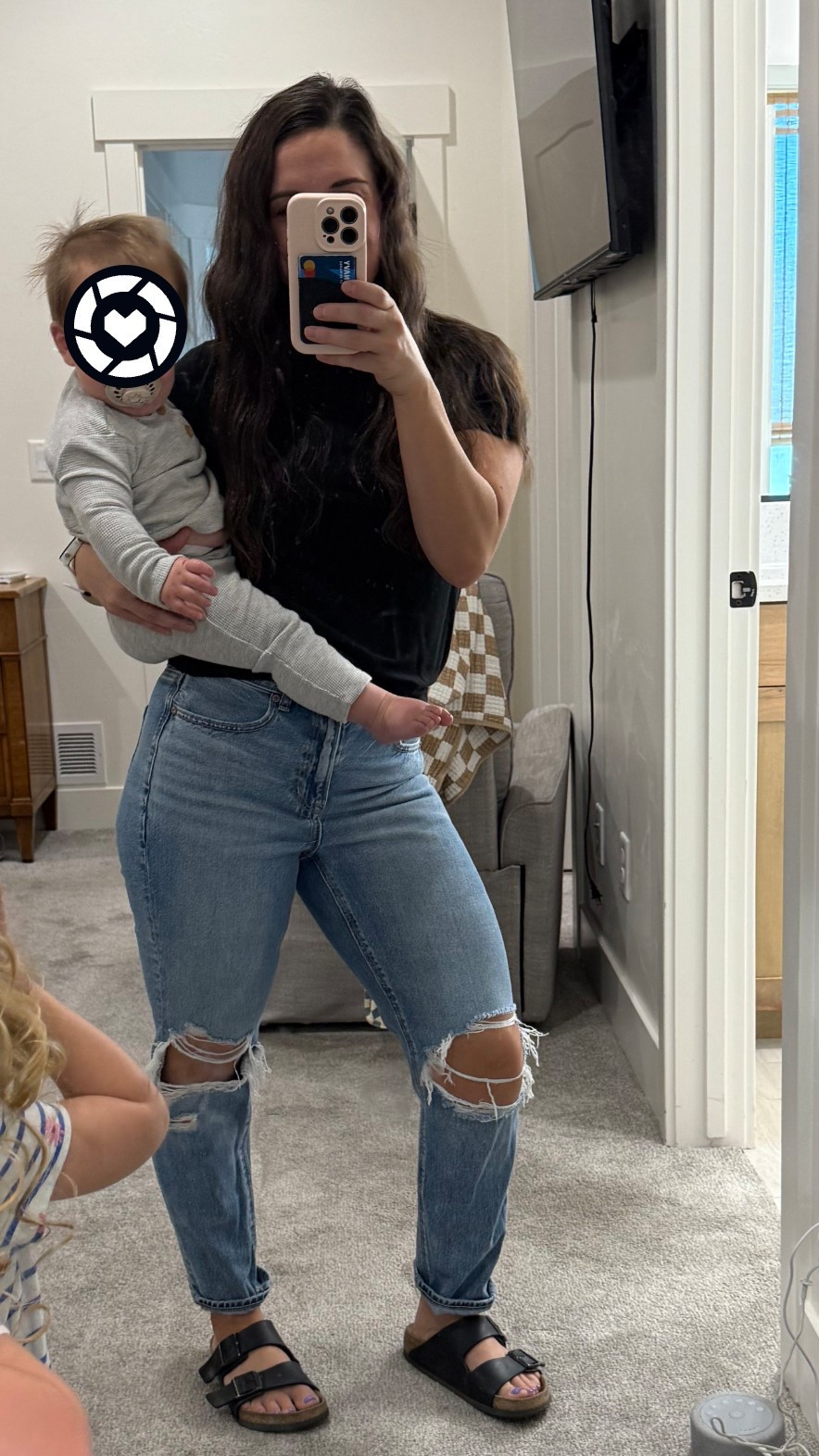 Jeans TTS or size down if you’re in-between 