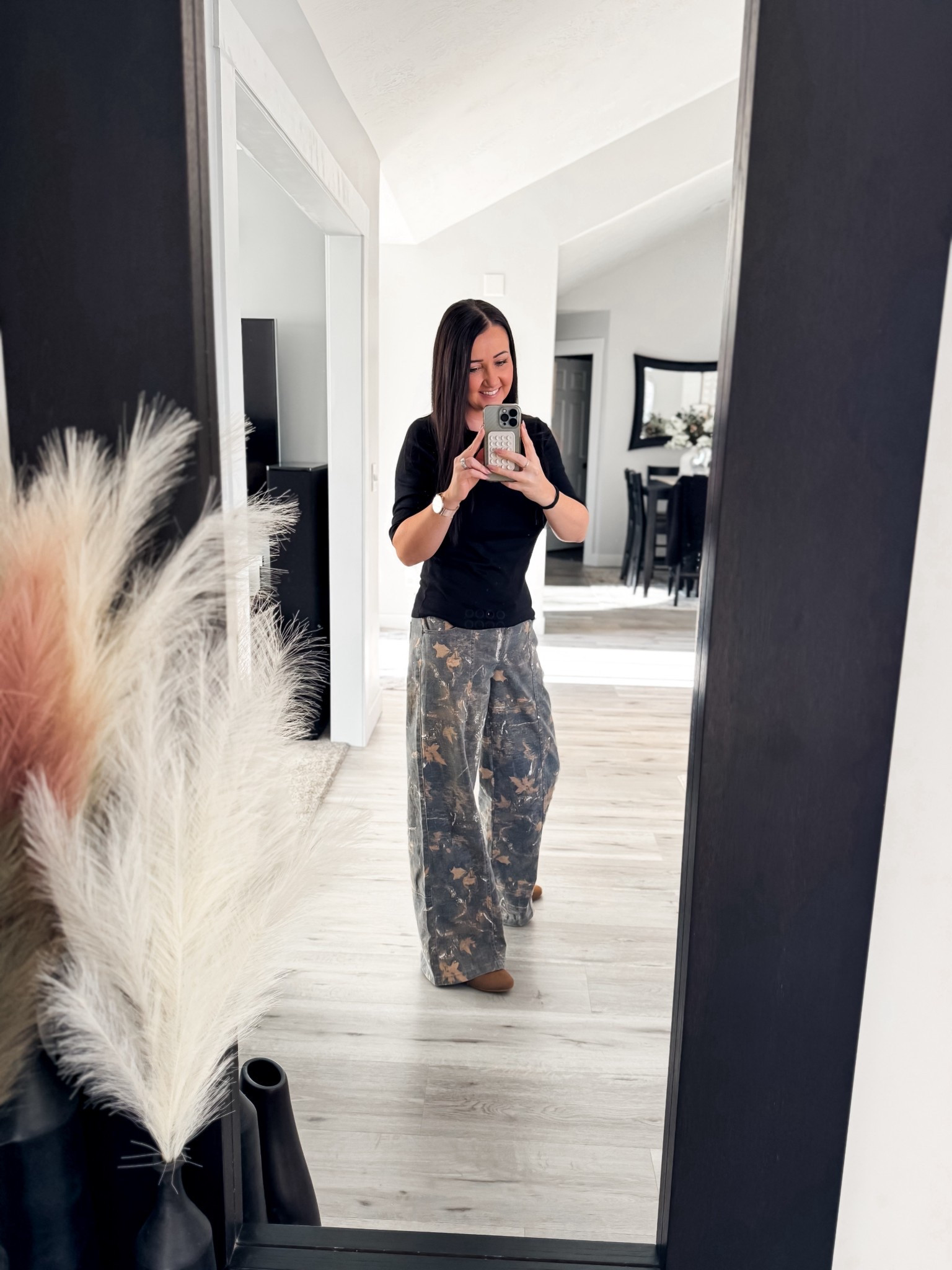 These are hands-down the most flattering and comfortable wide-leg camo utility pants.
They have that perfectly relaxed fit with a structured utility vibe that instantly elevates a simple top. The wide-leg silhouette elongates the legs, the camo print adds effortless edge, and the soft, lived-in fabric makes them an all-day wear kind of pant. Dress them up with a fitted tee and booties or keep it casual with sneakers—either way, they’re giving cool-girl confidence without sacrificing comfort. One of those rare pieces that looks styled but feels like loungewear.

Perfect for everyday errands, casual coffee dates, travel days, or when you want to look put-together with minimal effort. Trust me—you’ll reach for these on repeat.

wide leg camo pants • camo utility pants • flattering wide leg pants • women’s camo pants • comfortable utility pants • casual camo outfit • trendy wide leg pants • fall utility pants • everyday camo pants • relaxed fit pants • modern utility style • neutral camo outfit • fashion utility pants

#LTKstyle #LTKfinds #LTKfashion #WideLegPants #CamoStyle #UtilityPants #EverydayOutfit #CasualChic #NeutralStyle #FallFashion #EffortlessStyle #ComfortableFashion #StreetStyleVibes #ClosetStaple #TrendingNow

#LTKootd #LTKOver40 #LTKFindsUnder50