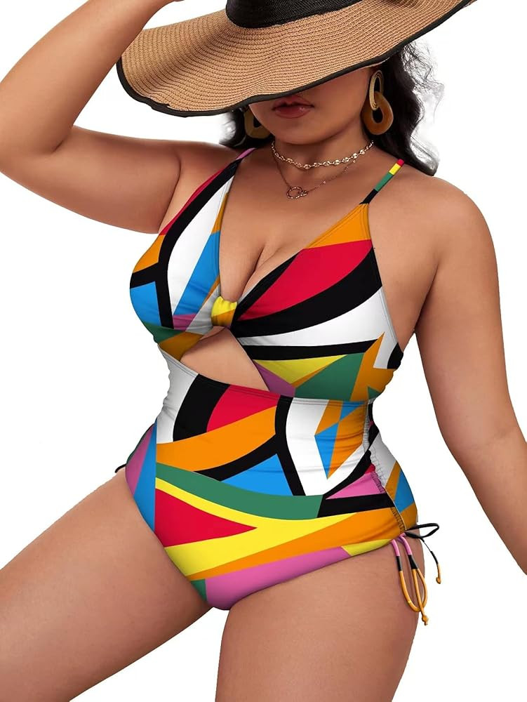 2023 Plus Size Swimsuit for Women,Plus Size One Piece Swimsuits,High Waisted Bathing Suits for Wo... | Amazon (US)