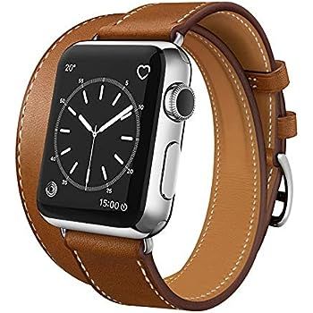 SUPSUN Compatible for Iwatch Band, Genuine Leather Iwatch Bands Series 1 2 3 4 for Women Designer... | Amazon (US)