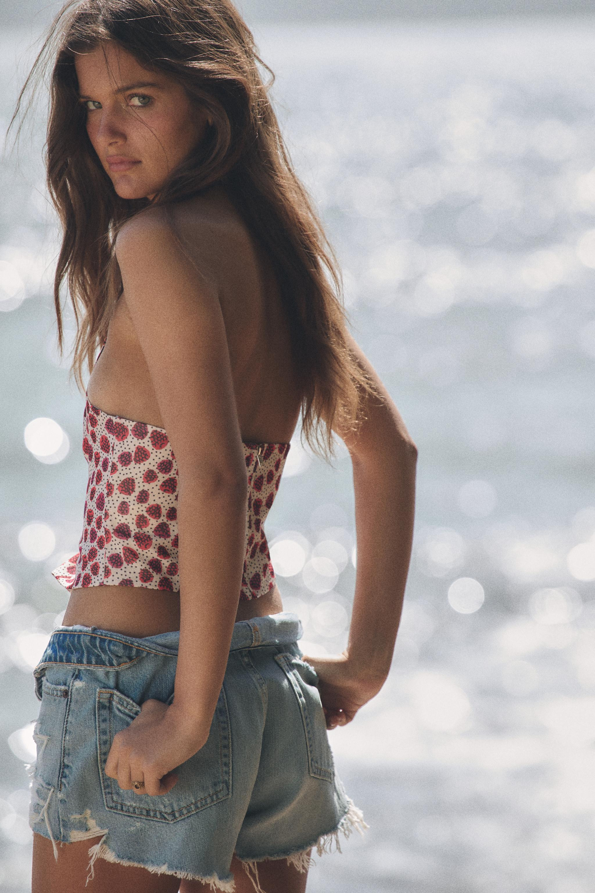 PRINTED HALTER TOP | Zara US