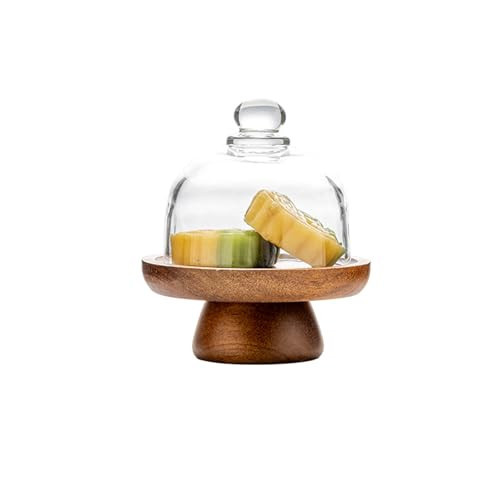 AIJIDIWO 4.7 inch of mini glass dessert cups, equipped with high-foot bases; small glass cake stand; transparent display plate, suitable for desserts, cheeses, candies, cakes and fruits. | Amazon (US)