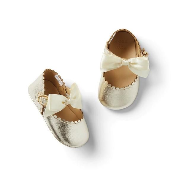 Baby Metallic Bow Flat | Janie and Jack