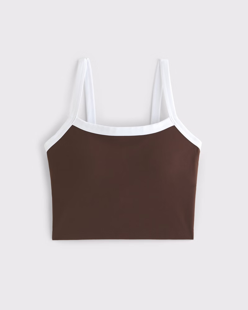 Abercrombie & Fitch Women's YPB studioFLEX Cami Tank in Cocoa - Size XL | Abercrombie & Fitch (US)