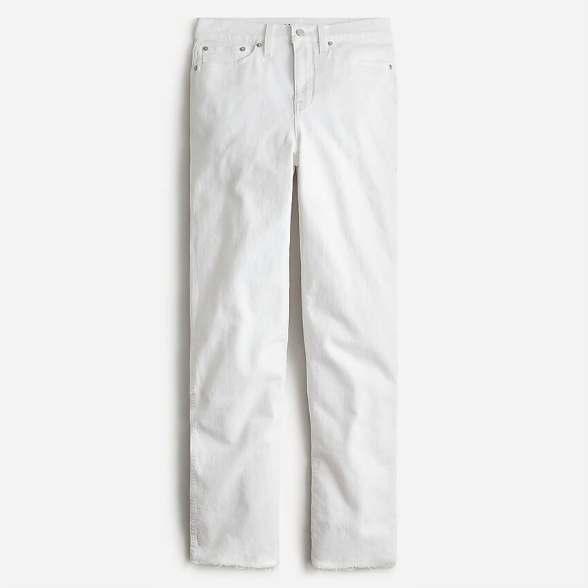High-rise '90s classic straight jean in white | J. Crew US