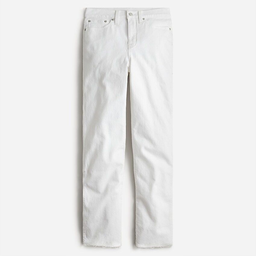 High-rise '90s classic straight jean in white | J.Crew US