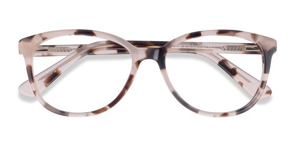 Hepburn - Cat Eye Ivory Tortoise Frame Glasses For Women | EyeBuyDirect | EyeBuyDirect.com