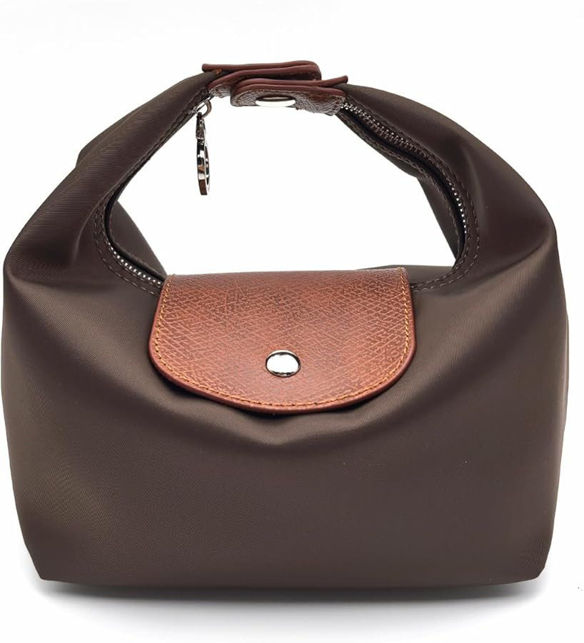 Convertible Mini Lunchbox Purse Women Small Underarm Bag with 2 Straps, Zipper Closure Minimalist... | Amazon (US)