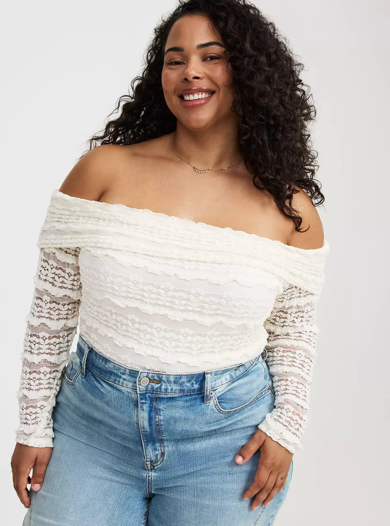 Off-Shoulder Lace Top | Torrid (US & Canada)