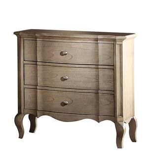 Chelmsford 3-Drawer Antique Taupe Nightstand 30 in. x 30 in. x 18 in. | The Home Depot