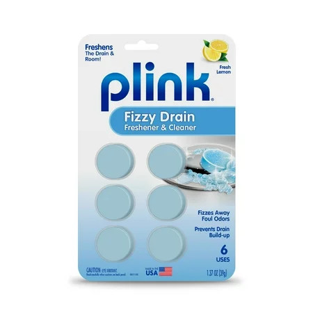 Plink Fizzy Drain Freshener & Cleaner Tablets, 6 Count | Walmart (US)