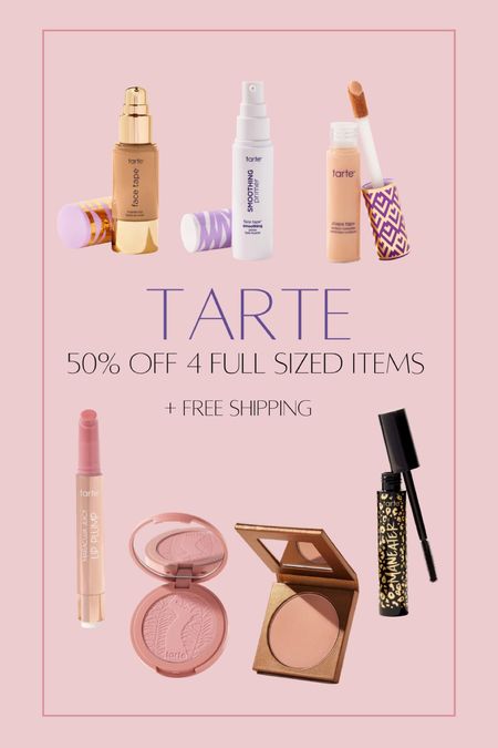 50% OFF 4 Full-Sized Items at Tarte! This is such a great deal!!

#LTKBeautySale #LTKbeauty #LTKsalealert